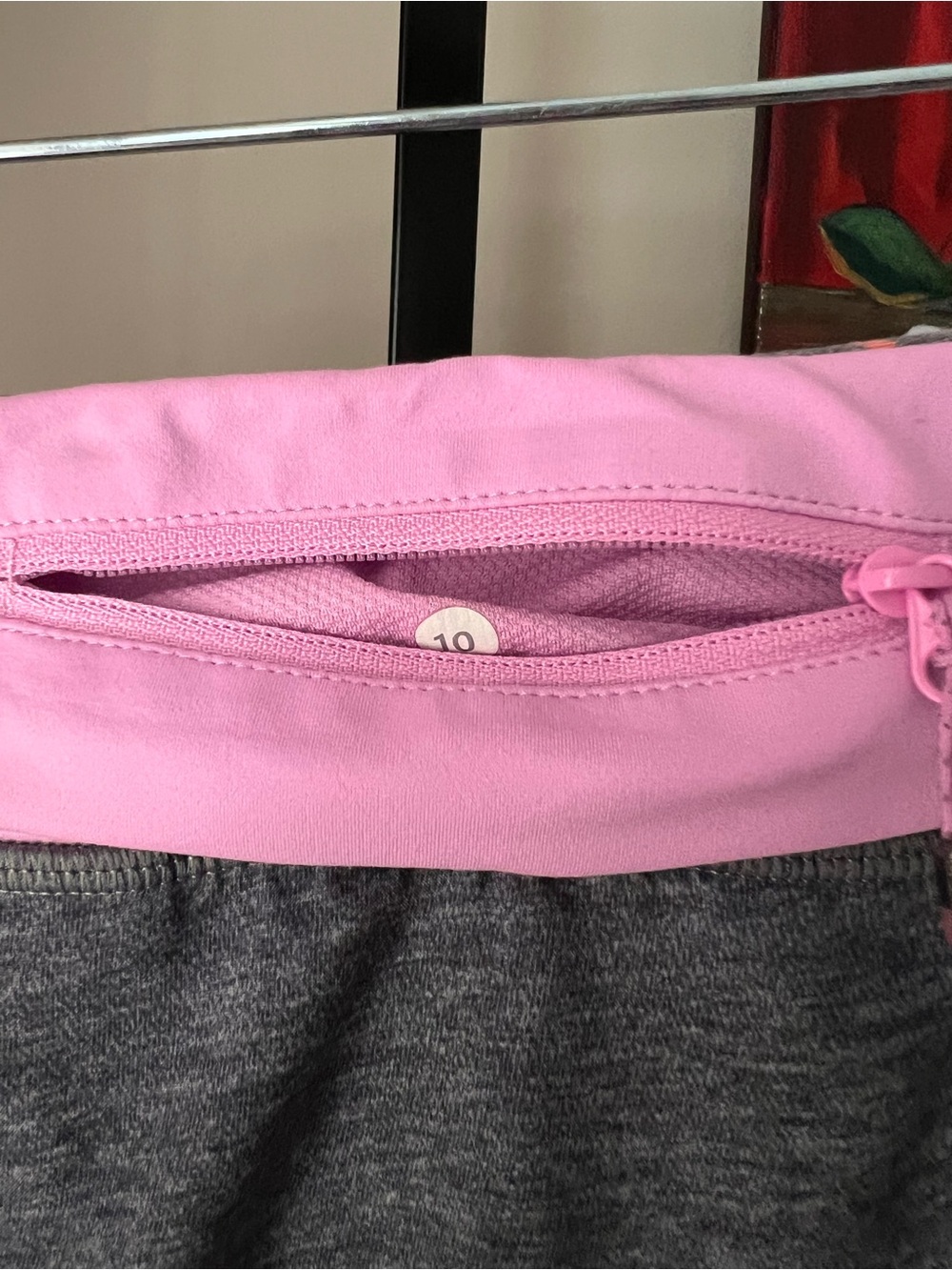 Lululemon pace rival run skirt II Athletic Pink Waistband Gray Skort - Picture 10 of 10